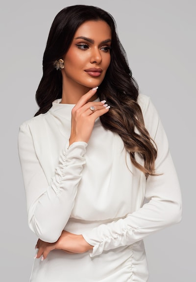 Ombre Avondjurk in de kleur Wit, Productweergave