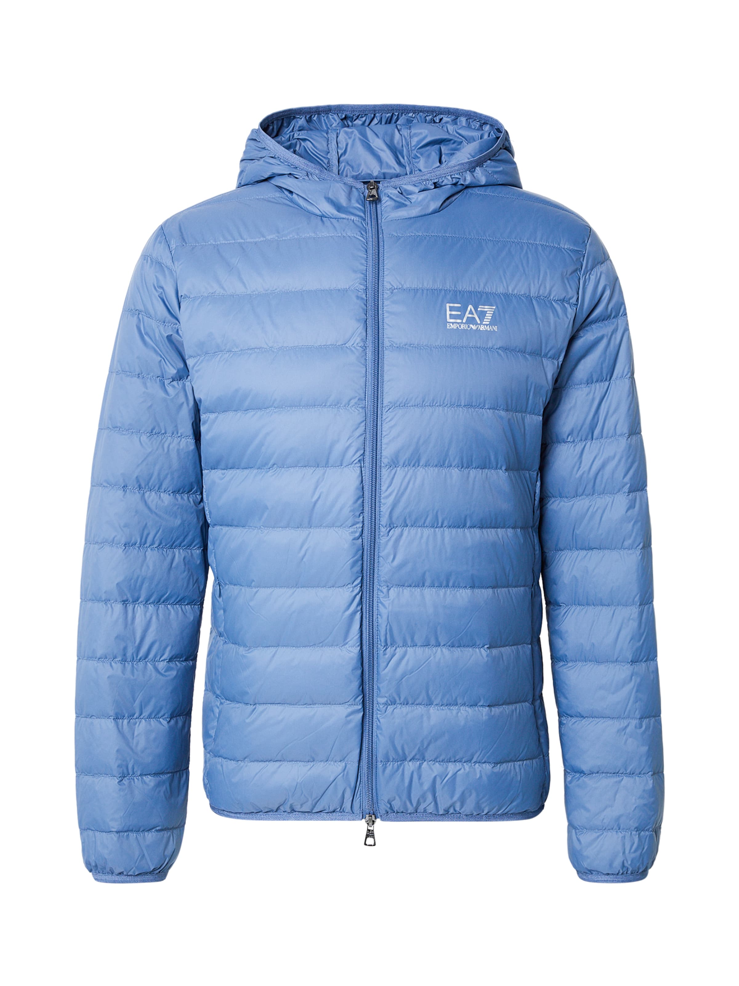 Geacă de primăvară-toamnă de la EA7 Emporio Armani pe albastru: față