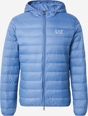Geacă de primăvară-toamnă de la EA7 Emporio Armani pe albastru: față
