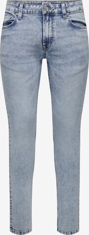 Coupe slim Jean 'LOOM' Only & Sons en bleu : devant