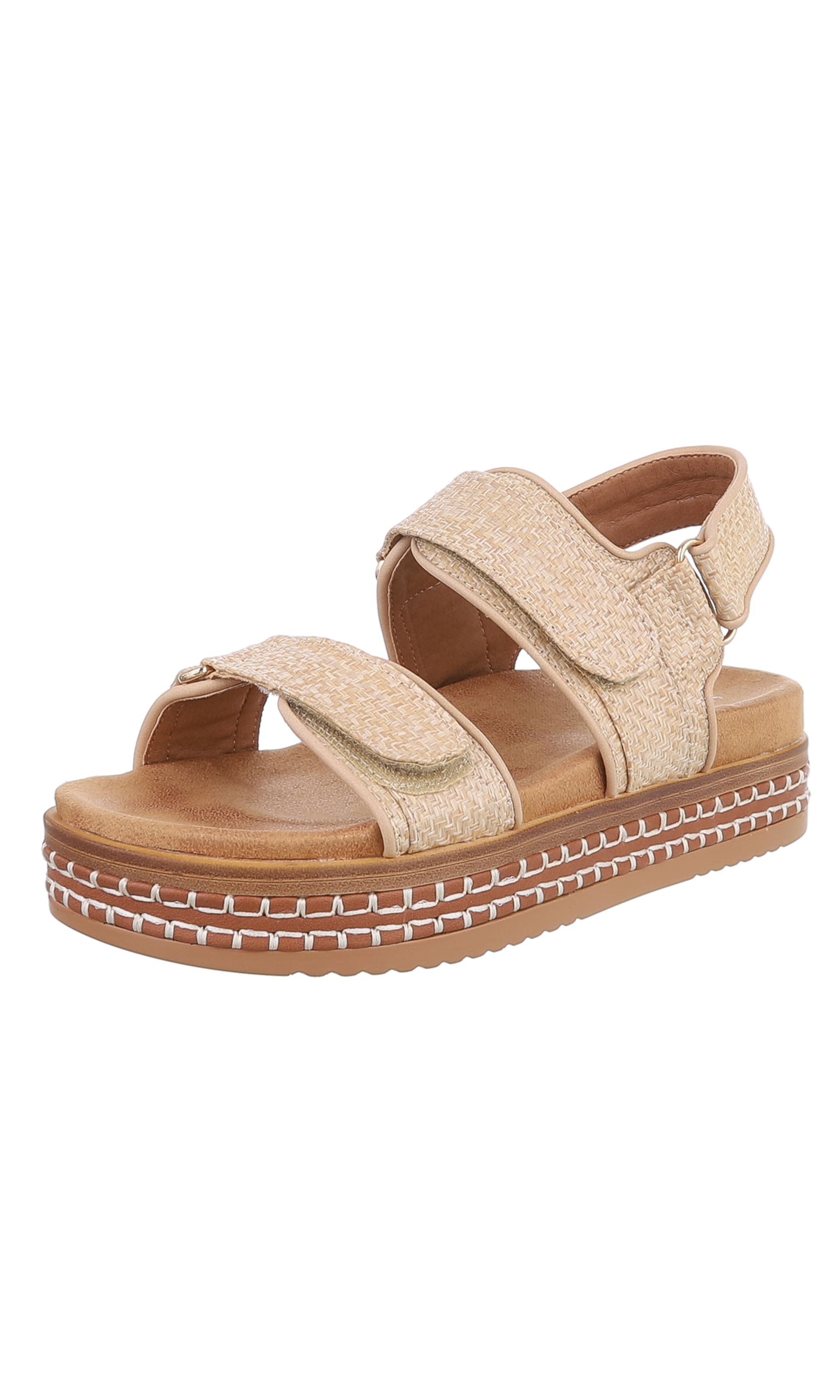 Ital-Design Sandale in Beige: Vorderseite