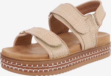 Ital-Design Sandale in Beige: Vorderseite
