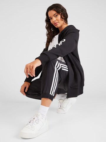 ADIDAS PERFORMANCE Athletic Zip-Up Hoodie in Black