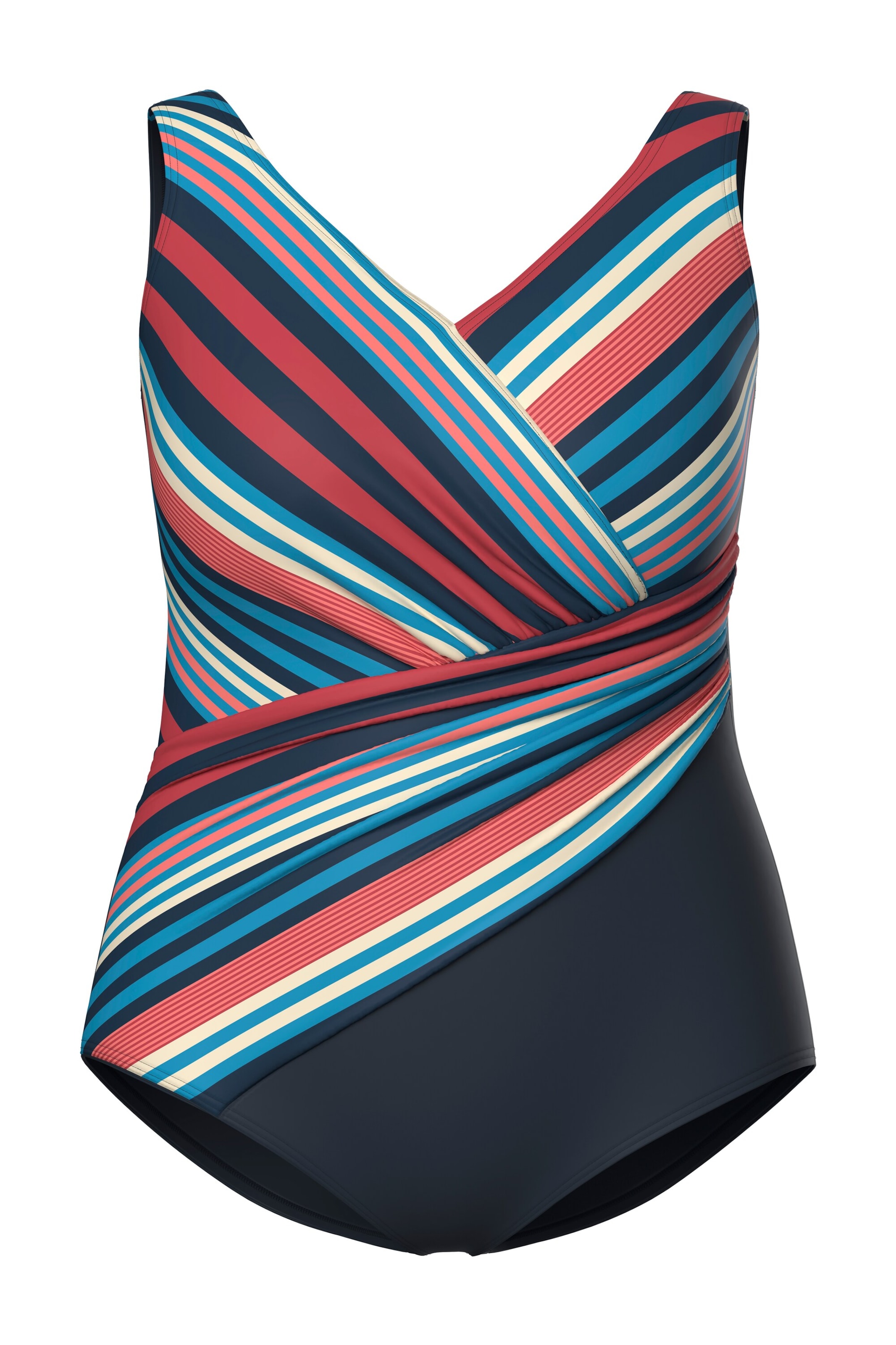 Ulla Popken Swimsuit in Black: front