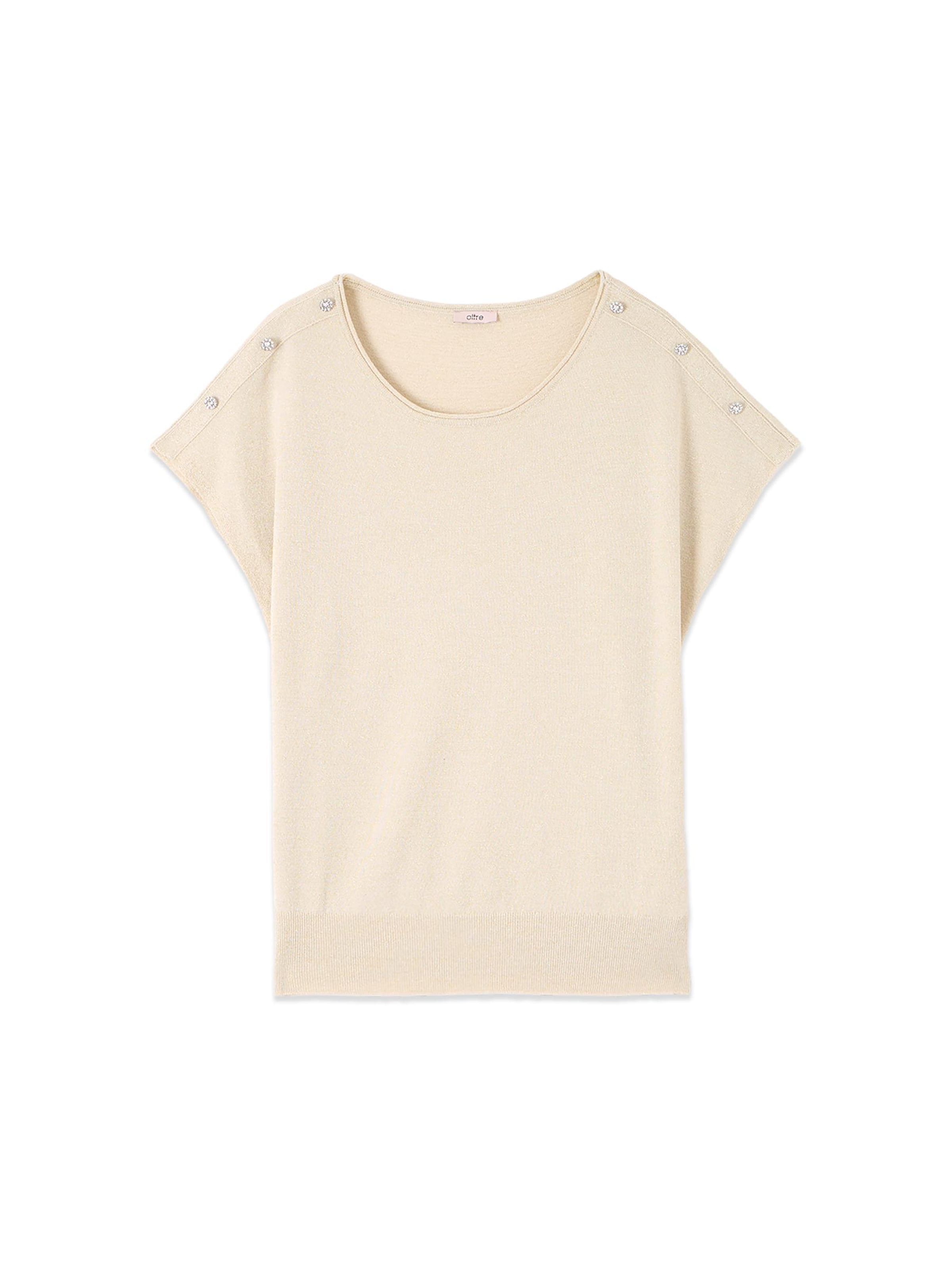 Pullover di oltre in oro: frontale