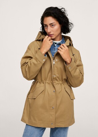 MANGO Parka przejściowa w kolorze brązowy: przód