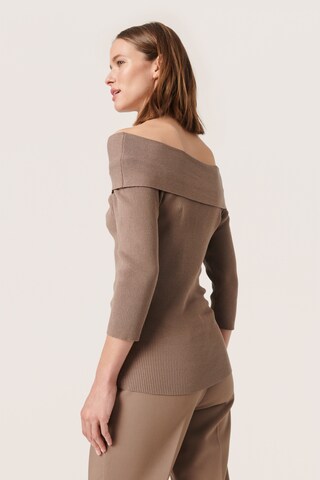 Pull-over SOAKED IN LUXURY en marron