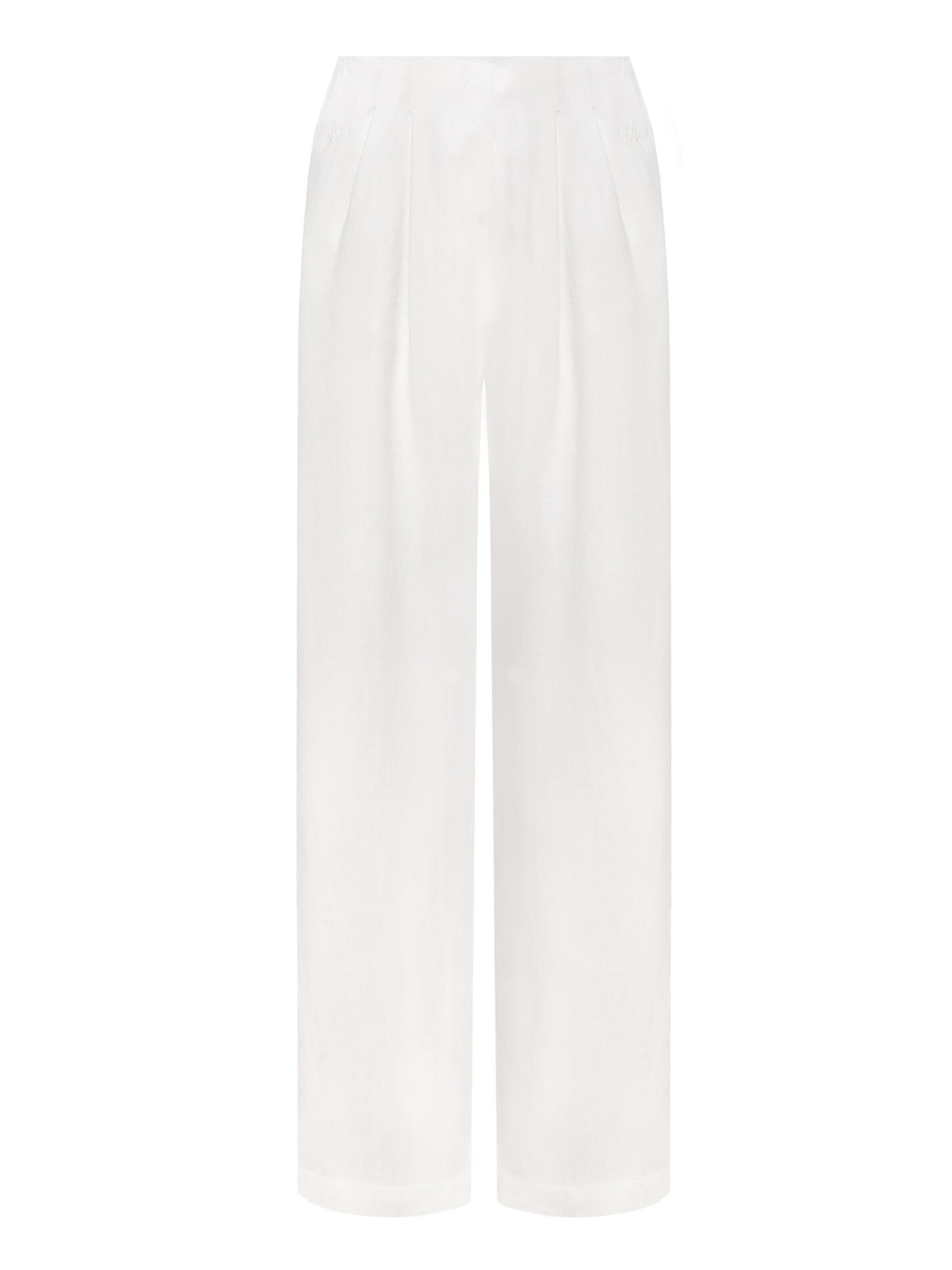 Wide Leg Pantalon 'Ora' mandragora en beige