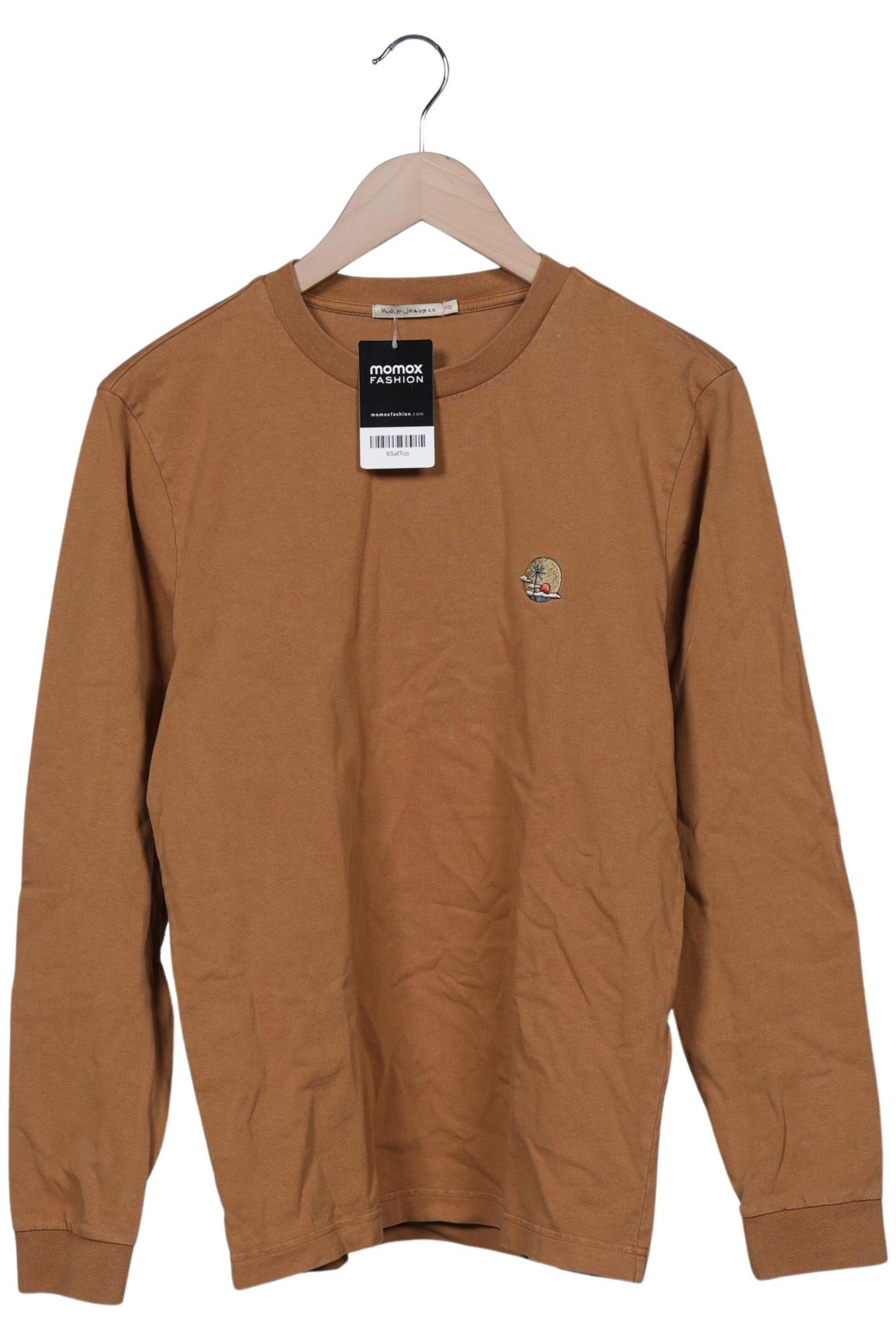 Nudie Jeans Co Shirt in XS in Brown: front