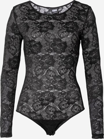 Urban Classics Shirt bodysuit in Black: front