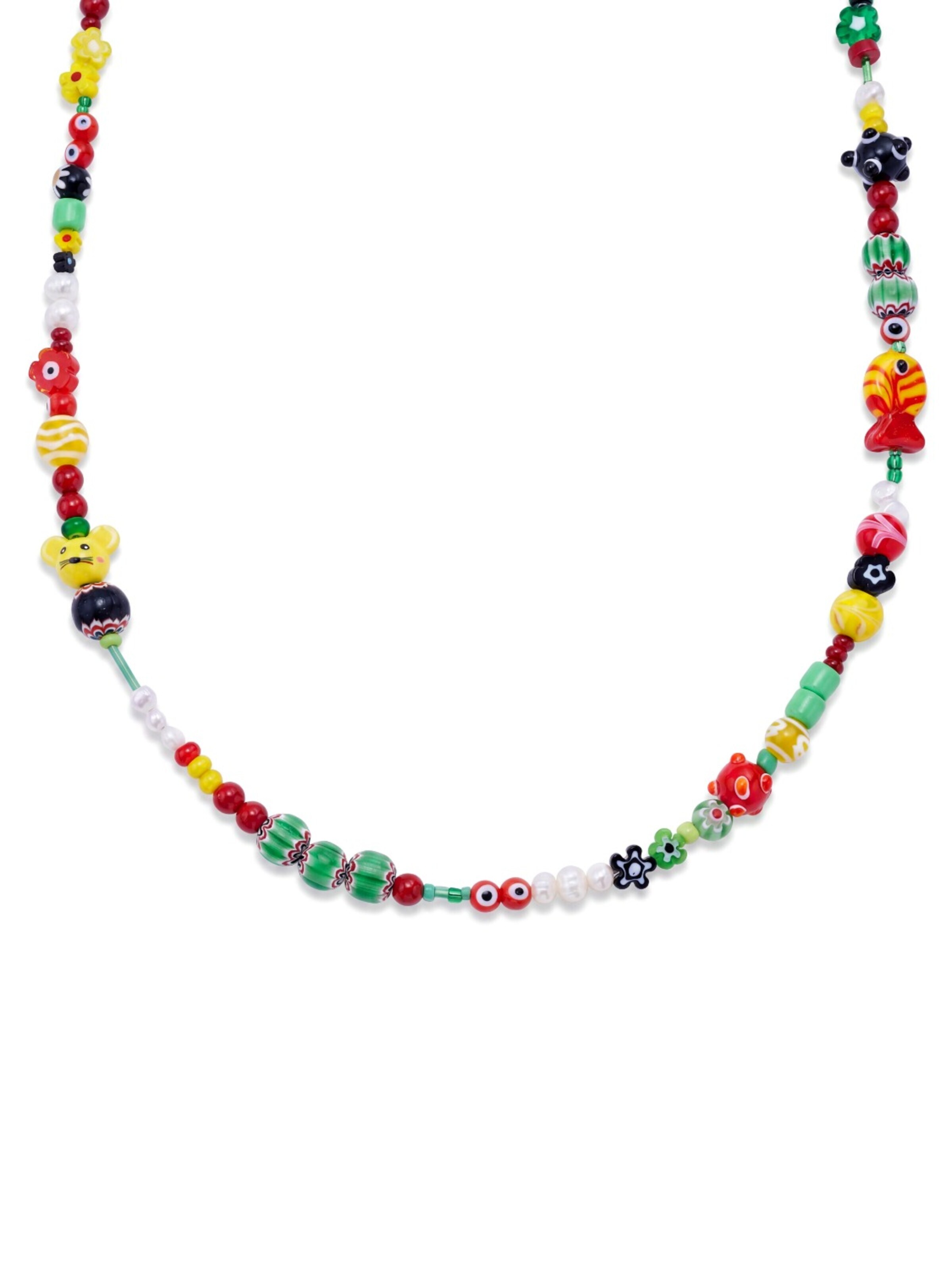 Otsu Kette 'Pearlmania'‌‌‌ in Gelb: Vorderseite