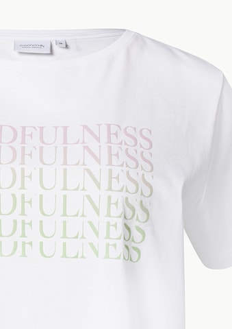 T-shirt comma casual identity en blanc