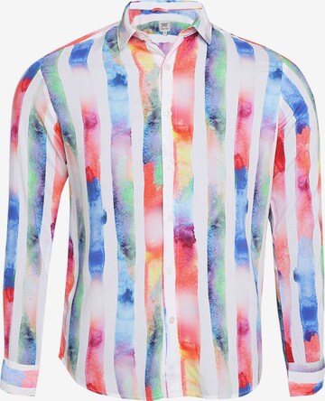 Campus Sutra Comfort fit Button Up Shirt in Mixed colors: front