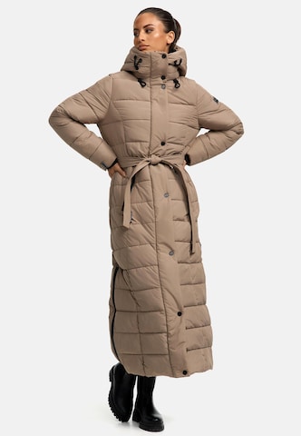 NAVAHOO Wintermantel 'Das Teil XIV' in Beige: voorkant