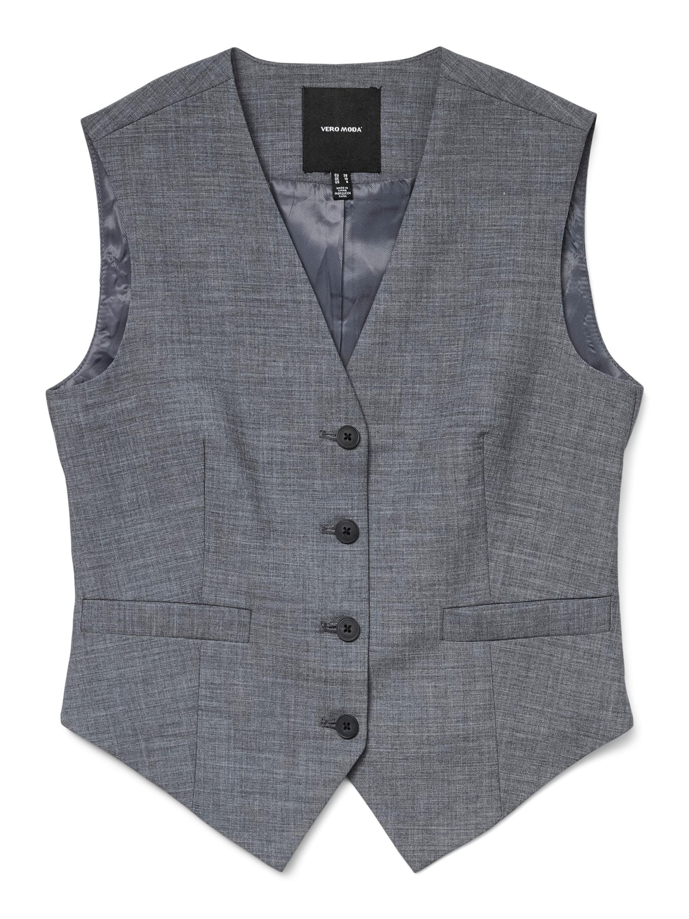 VERO MODA Jakkesætsvest 'VMTania' i grå: forside