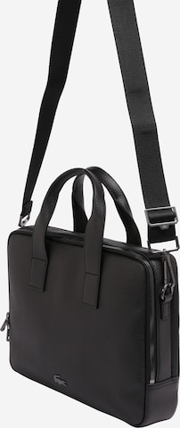 LACOSTE - Cartera maletín en negro