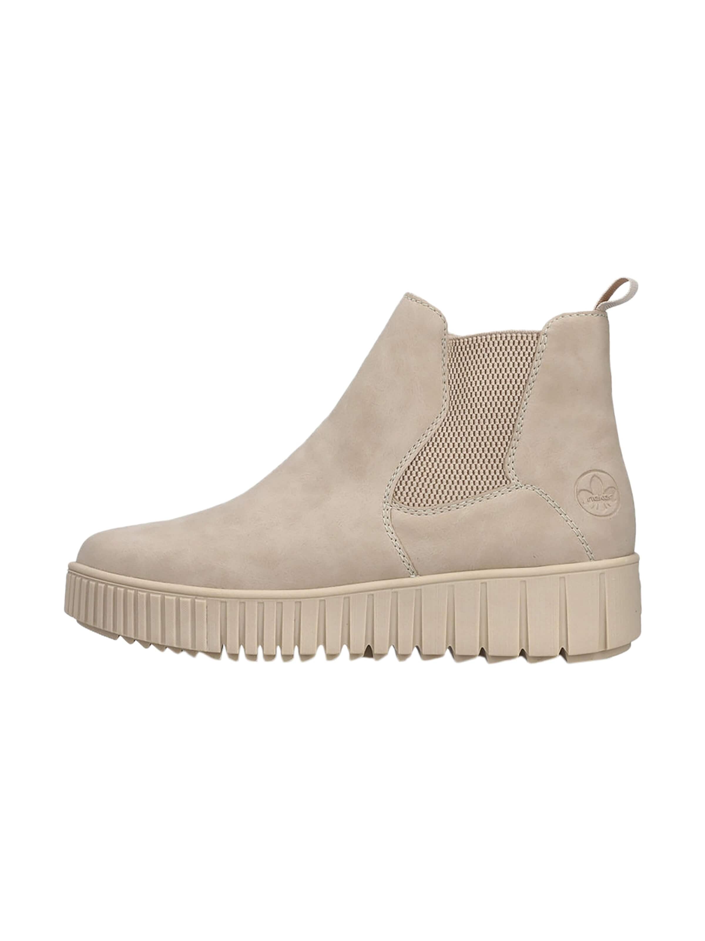 Bottines Rieker en beige : devant