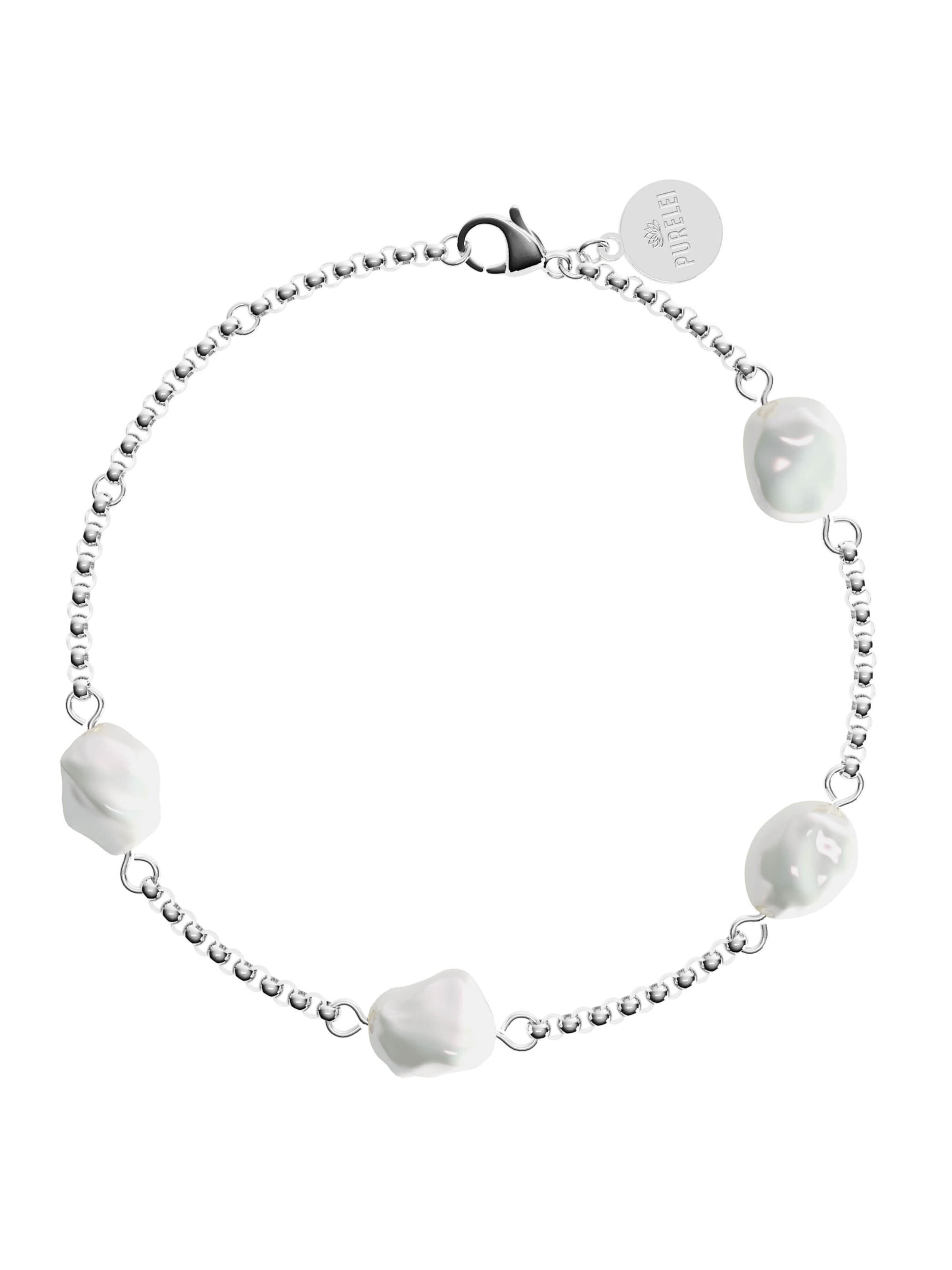 PURELEI - Pulsera 'Malahi' en plata: frente