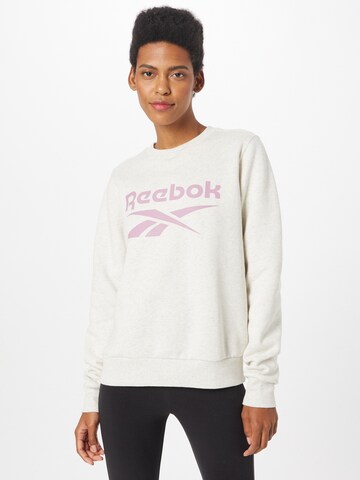 Reebok Sweatshirt in Beige: front