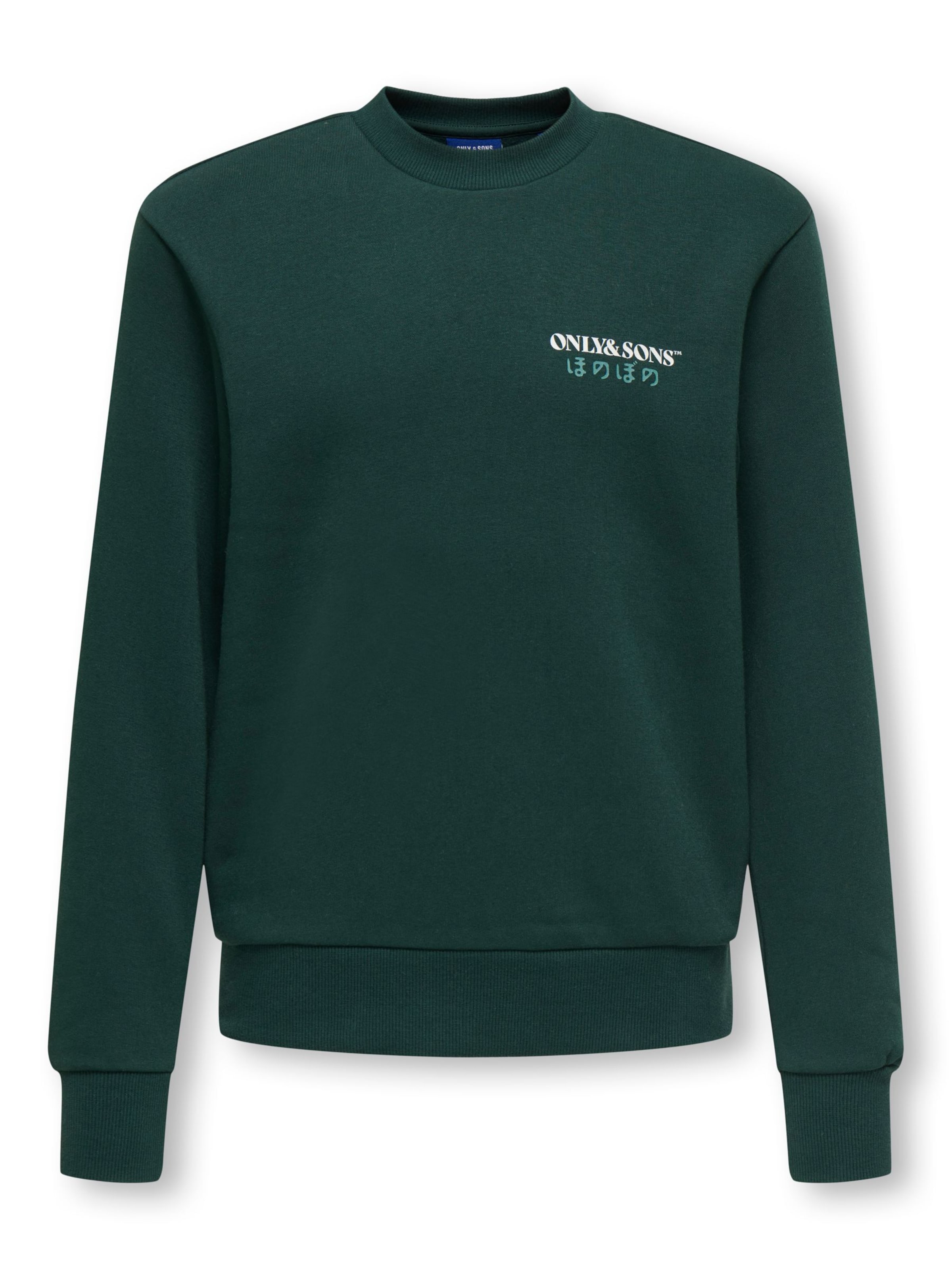 Only & Sons Junior Sweatshirt in Grün