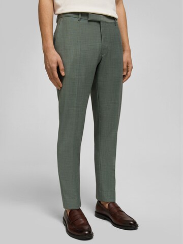 HECHTER PARIS Slim fit Pleated Pants in Green