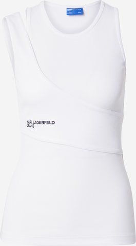 Top di KARL LAGERFELD JEANS in bianco: frontale