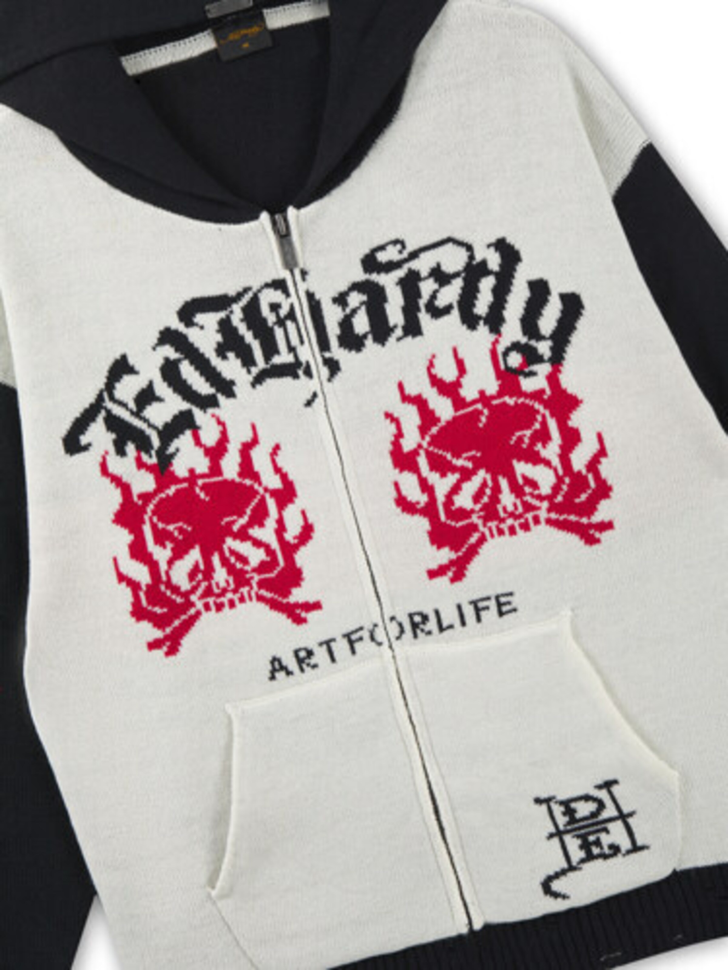 Ed Hardy Πλεκτή ζακέτα '1971' σε μπεζ