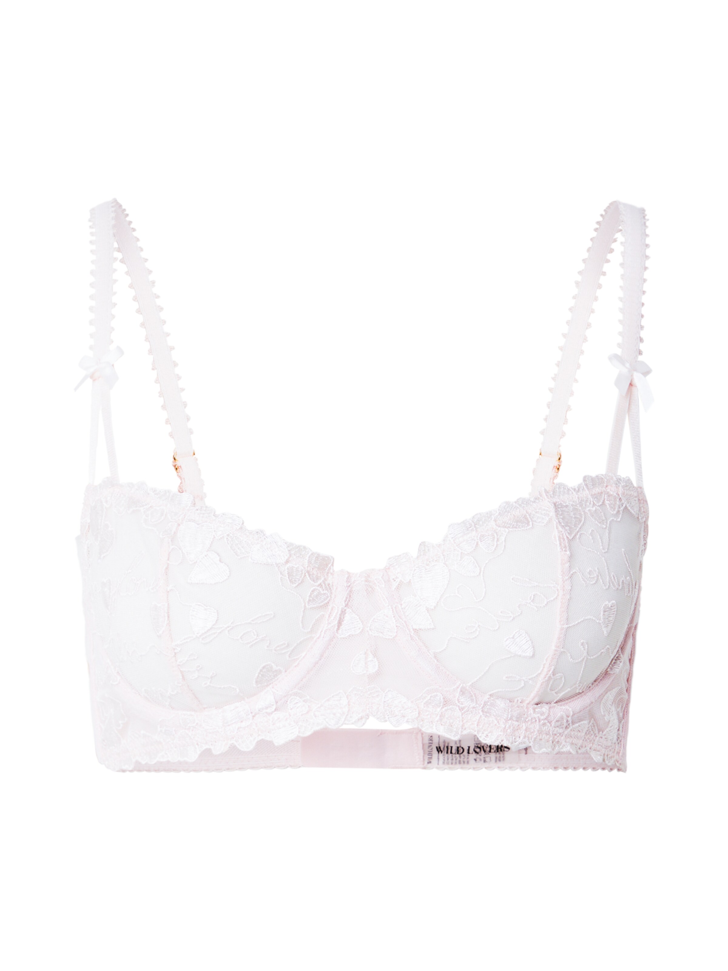 WILD LOVERS Bygelfri Behå 'VIVIENNE' i rosa: framsida