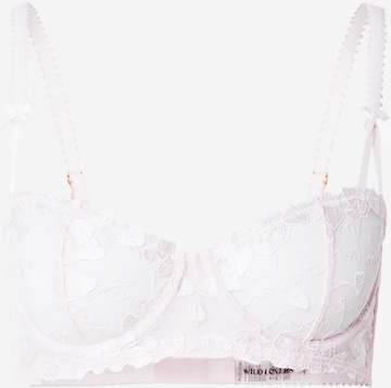WILD LOVERS Bustier Rintaliivi 'VIVIENNE' värissä vaaleanpunainen: etupuoli