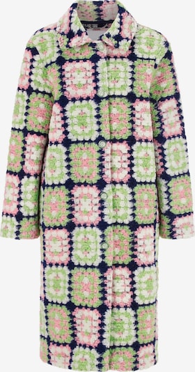 Rich & Royal Ανοιξιάτικο και φθινοπωρινό παλτό σε μπλε / πράσινο γρασιδιού / ροζ / λευκό, Άποψη προϊόντος
