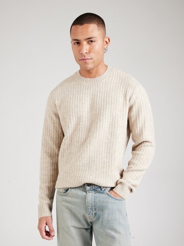 Jack & Jones Premium Tröja i beige: framsida