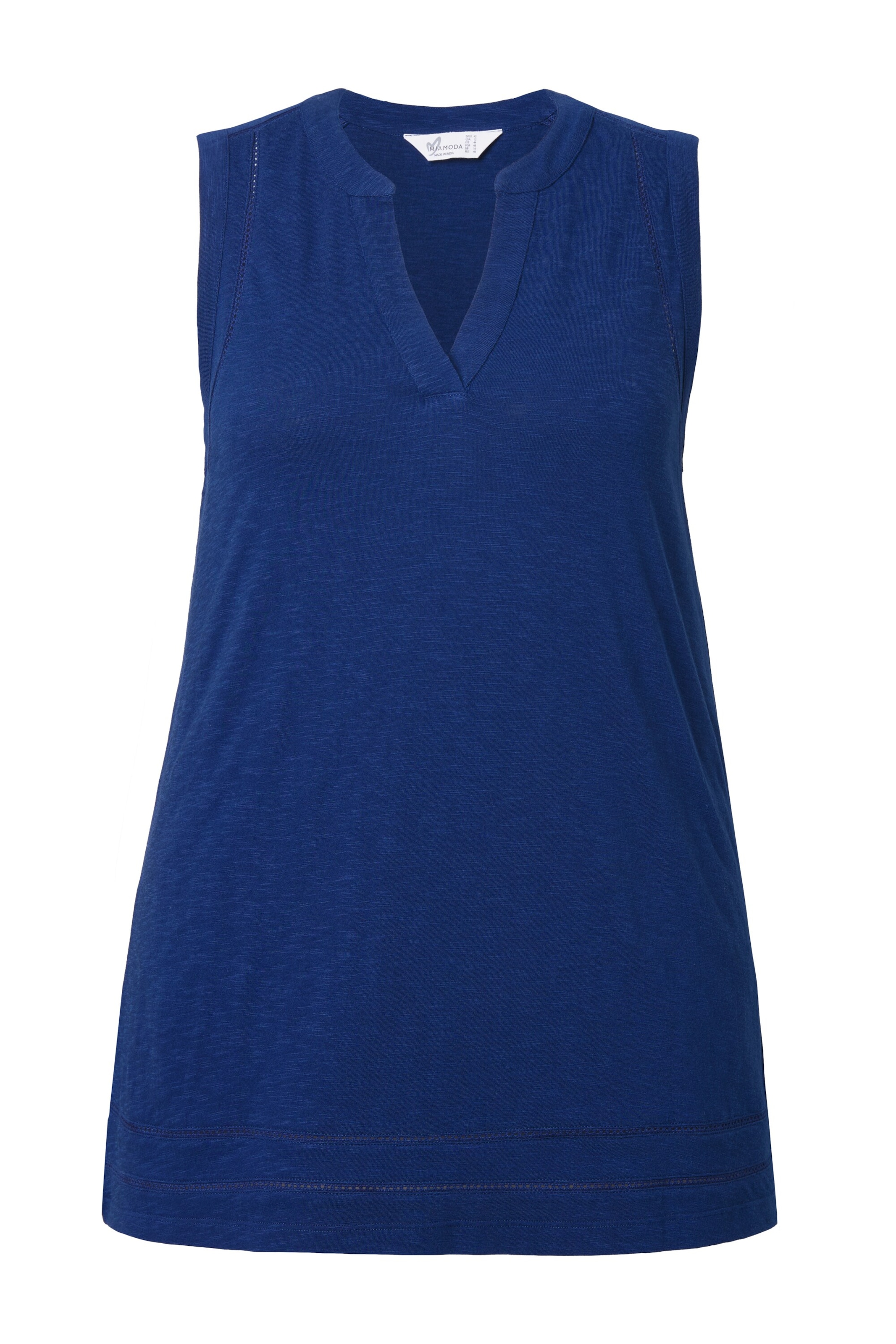 MIAMODA Gebreide top in Blauw: voorkant