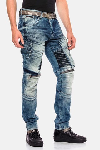 Regular Jeans cargo CIPO & BAXX en bleu : devant