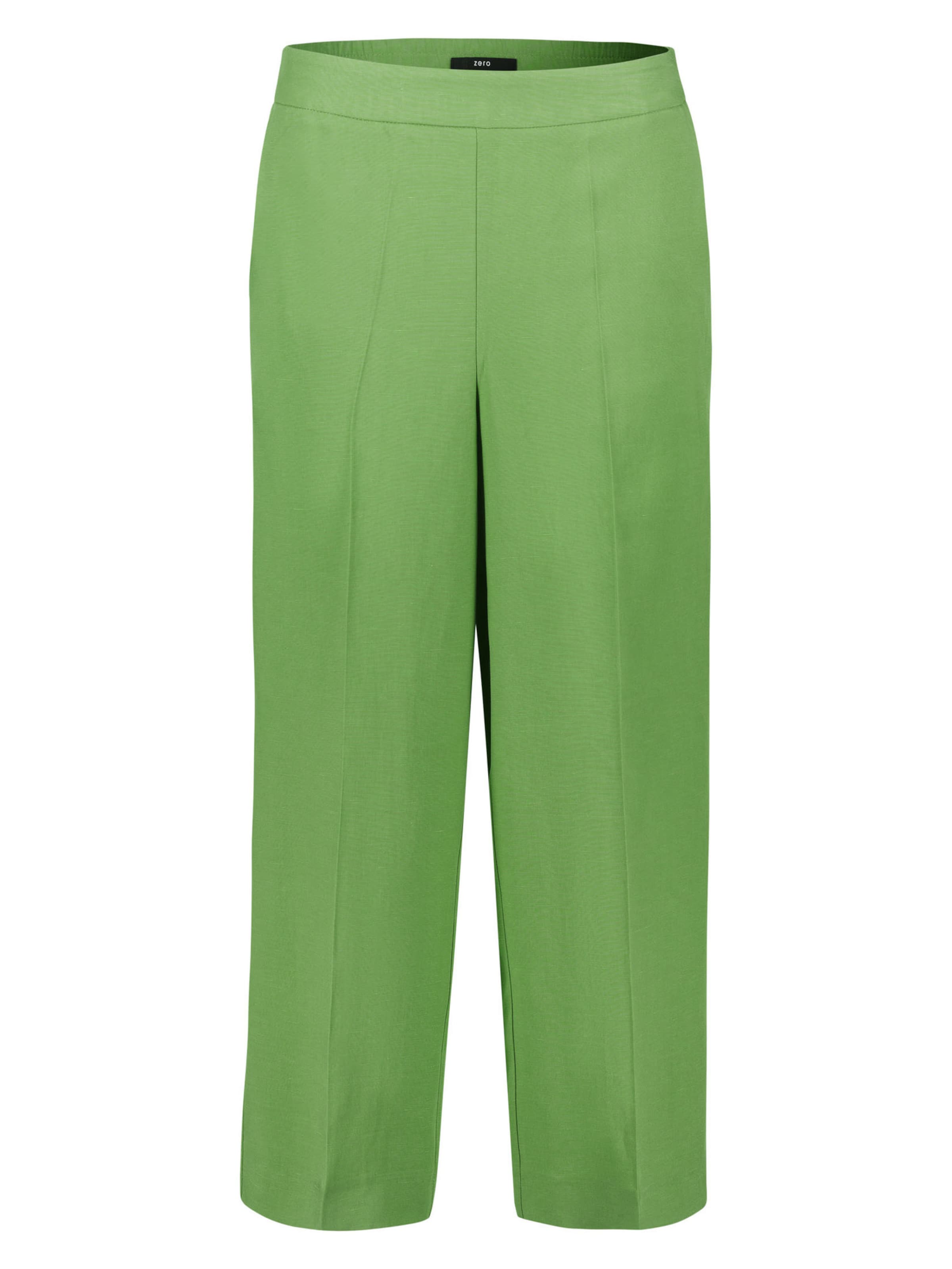 zero Loosefit Pantalon in Groen: voorkant