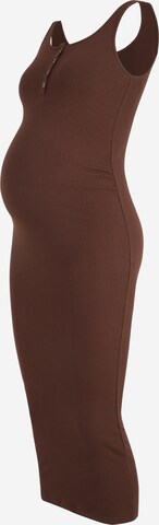 Pieces Maternity Dress 'KITTE' in Brown: front