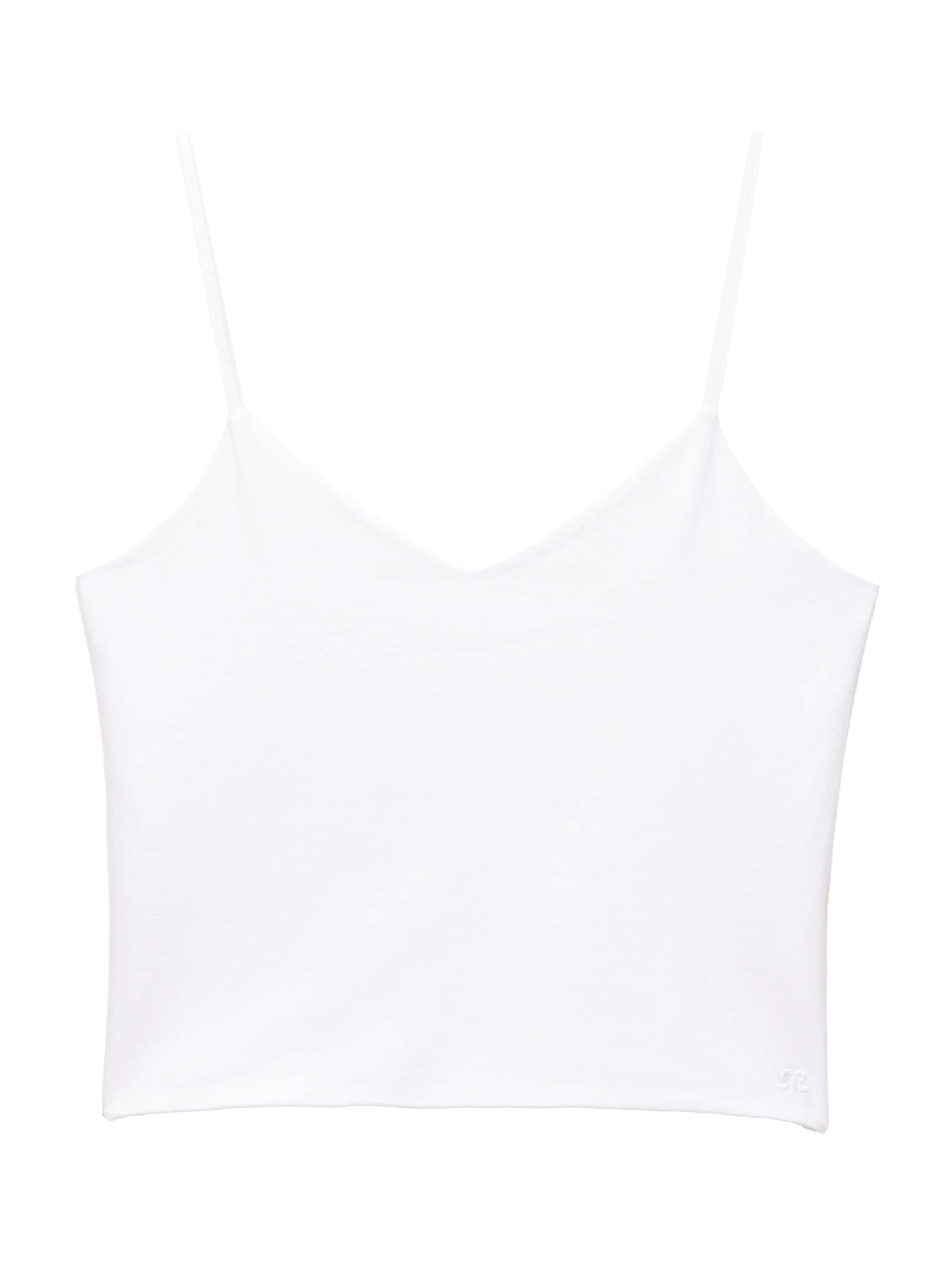 Top di Pull&Bear in bianco: frontale