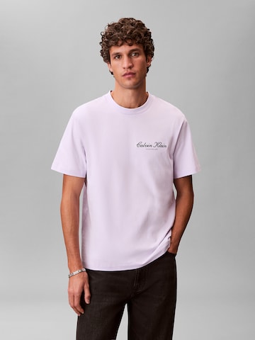 Regular T-Shirt '20S March' Calvin Klein Jeans en violet : devant