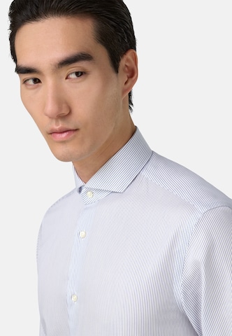 Boggi Milano Slim fit Overhemd in Blauw