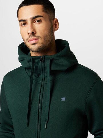 Coupe regular Veste de survêtement 'Premium Core' G-Star RAW en vert