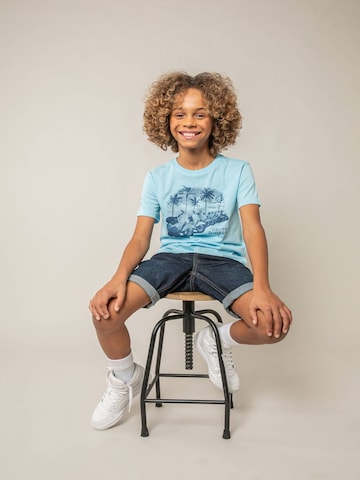 T-Shirt 'LAMBRATE' Deeluxe en bleu