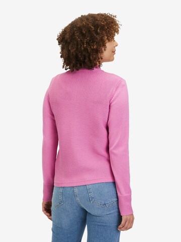 Betty Barclay Strick-Cardigan mit Strickdetails in Pink