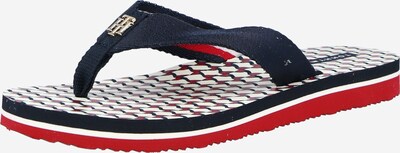 TOMMY HILFIGER Japonke | nočno modra / rdeča / bela barva, Prikaz izdelka