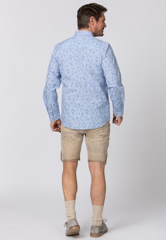 STOCKERPOINT Comfort fit Klederdracht overhemd 'Theo' in Blauw
