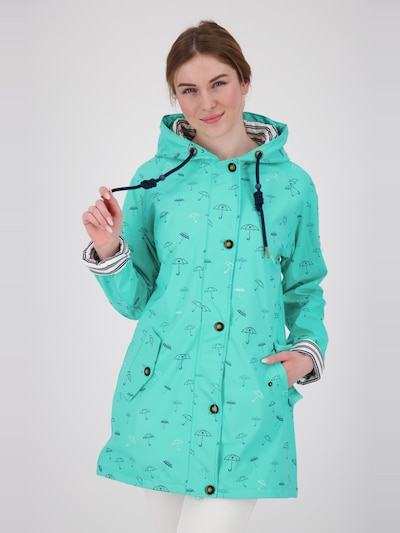 ankerglut Raincoat 'Regenjacke Friesennerz Ankerglutbucht Damen Übergangsjacke Kapuze' in XS in Turquoise, Item view