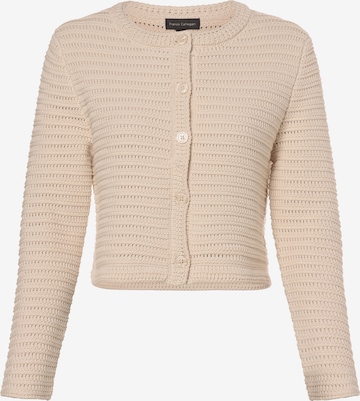 Franco Callegari Knit Cardigan in Beige: front