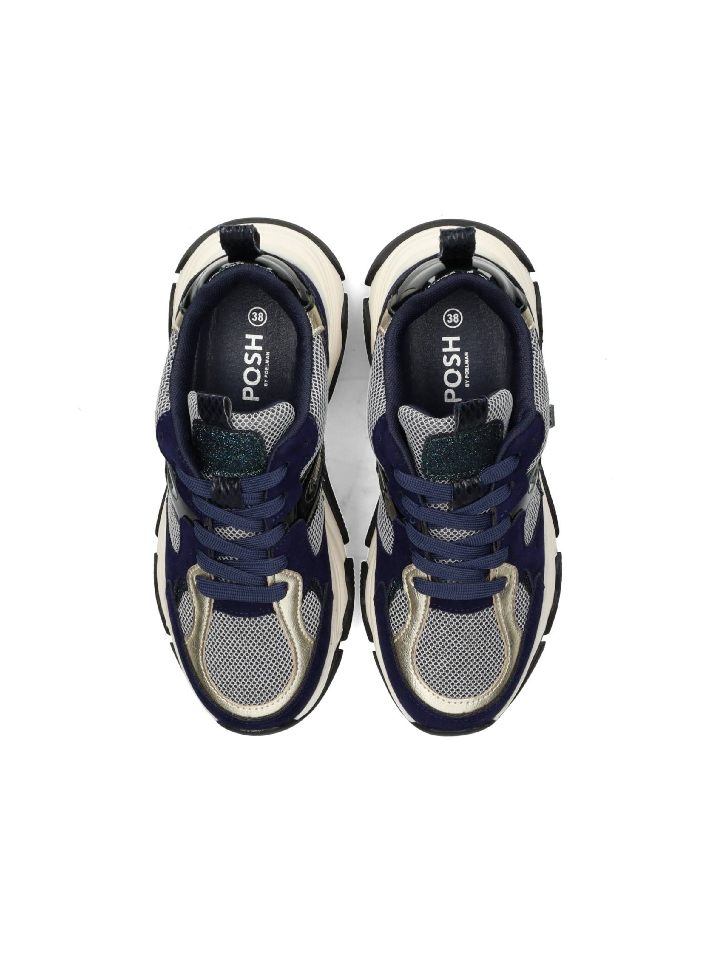 Baskets basses POSH by Poelman en noir