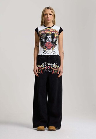 Ed Hardy Μπλουζάκι 'Roaring Tiger' σε μαύρο