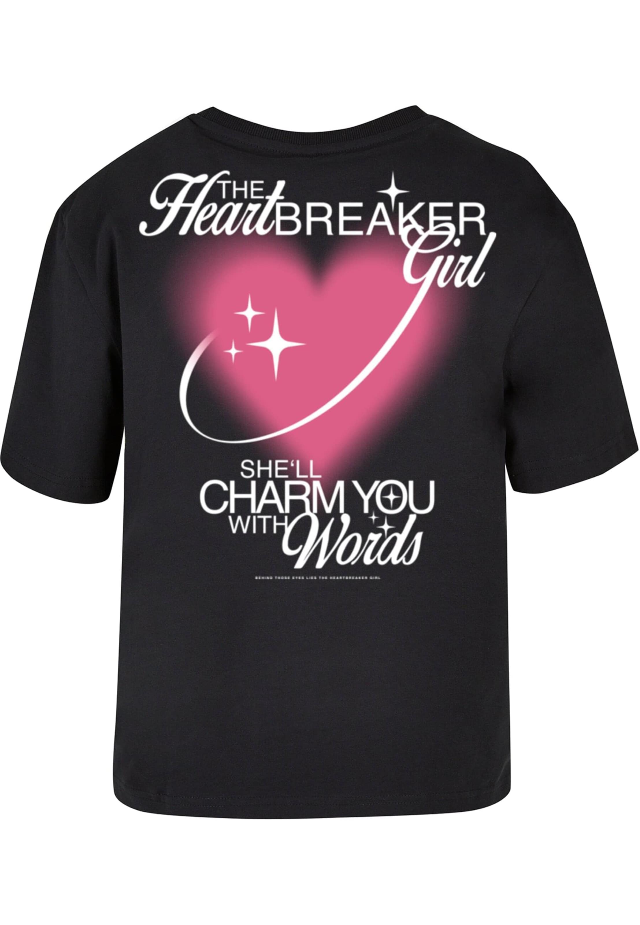 Miss Tee Shirts 'Heartbreaker Girl' i sort