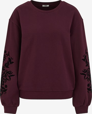 purpurinė WE Fashion Megztinis be užsegimo: priekis