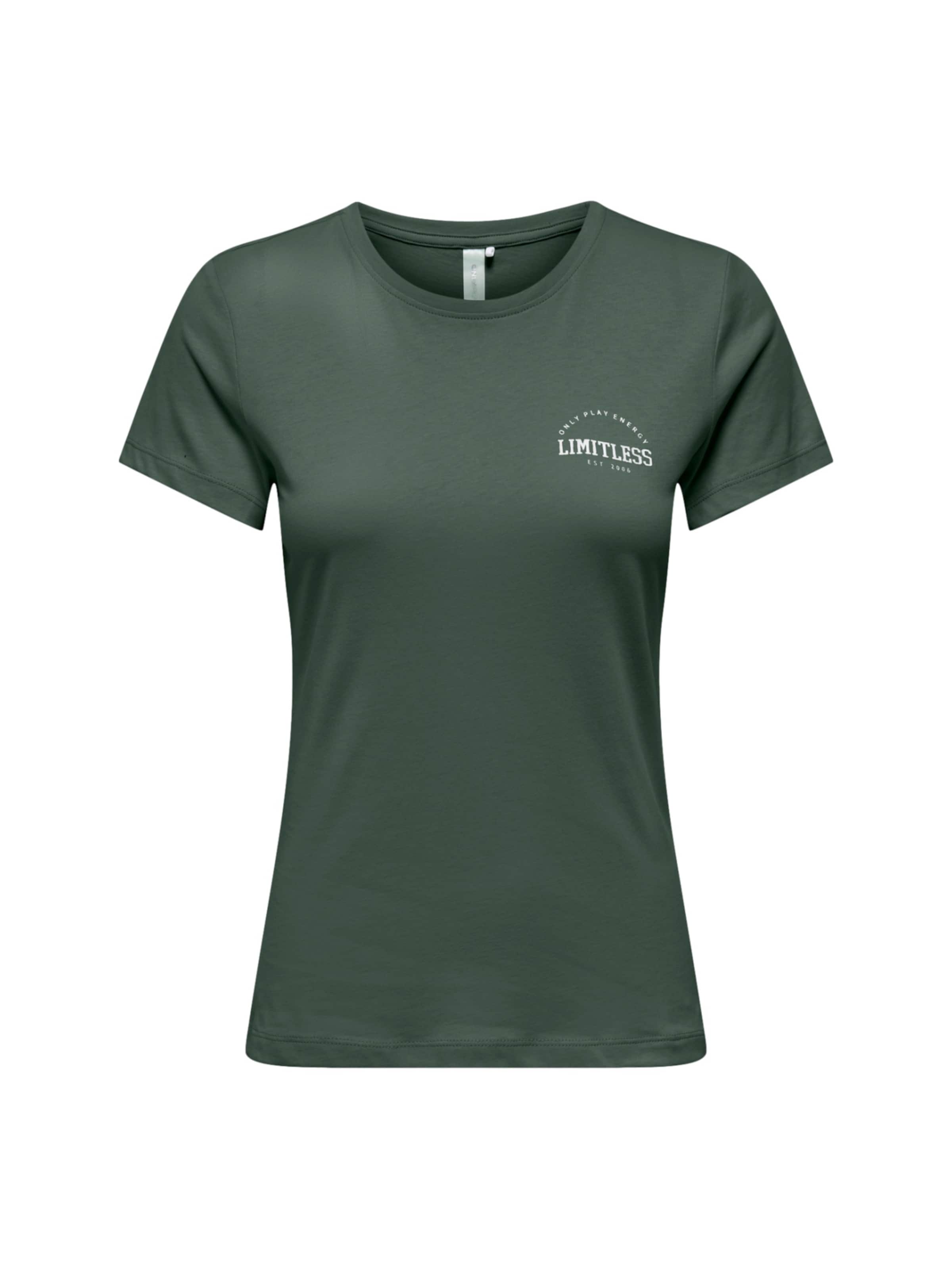 Maglietta 'Cava Life' ONLY PLAY di colore verde scuro, Visualizzazione prodotti
